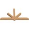 Ekena Millwork Kennewick Timber Gable Bracket, Western Red Cedar, 60"W x 32"H x 3 1/2"D x 3 1/2"F, 13/12 Pitch GBW060X32X0404KEN00SWR - alternate 4